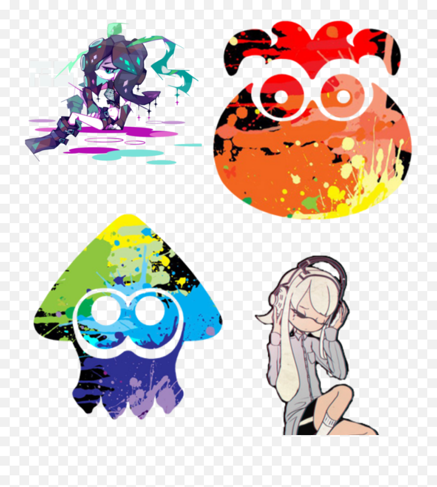 Inkling Octoling Splatoon - Splatoon Inkling And Octoling Png,Inkling Png