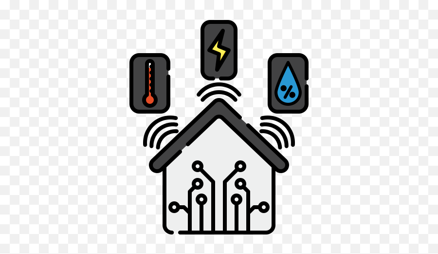 Monitoring Smart Home Humidity Thermal Electricity Free - Language Png,Smart Home Icon