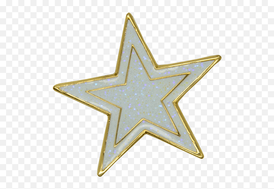 Download Star Pin White - Star Png,Gold Glitter Star Png