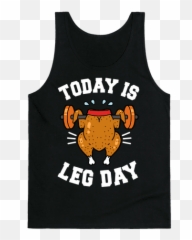 Today Is Leg Day Thanksgiving Turkey Tank Top - Bitch Better Have My Bells Png,Turkey Leg Png