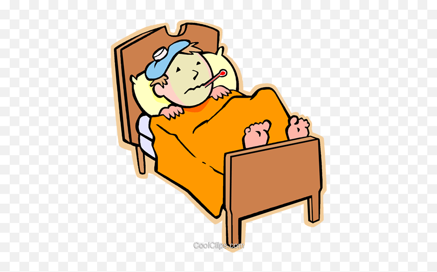 Png Sick Transparent - Sick Person In Bed,Royalty Free Png