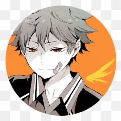 Icons Desu Close Twitter Hinata - Shoyo Serious Fanart png