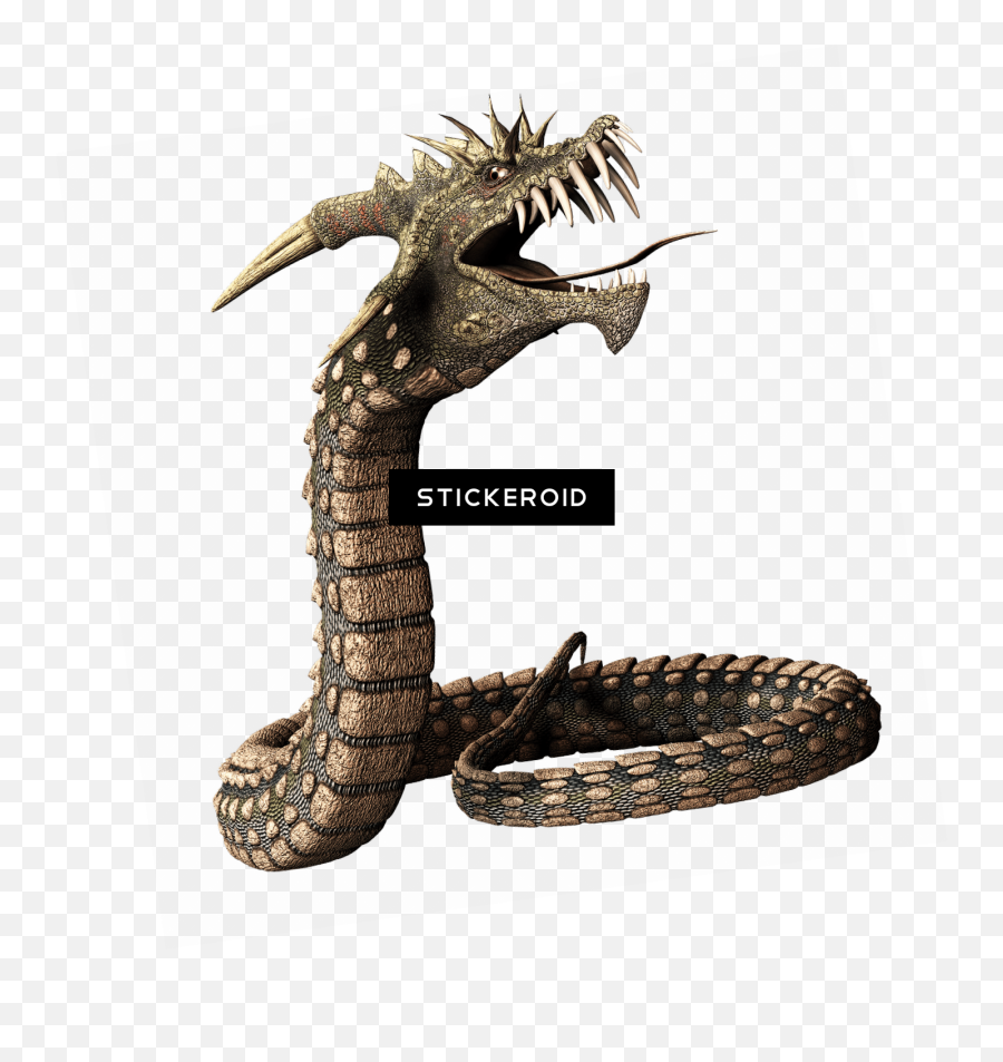 Dragon Skeleton - Snake With Dragon Head Png,Serpent Png