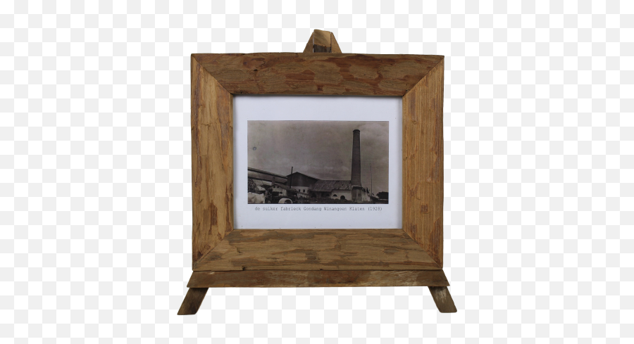 Photo Frame With Stand - Large Natural Teak Decoration Frame With Stand Png,Painting Frame Png