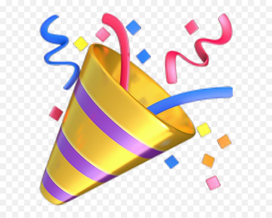 Emoji Party Popper Emoticon - Party Popper Emoji Png,Party Popper Png