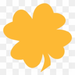 Clover Clipart Leaf Shape - Orange Shamrock Clipart png
