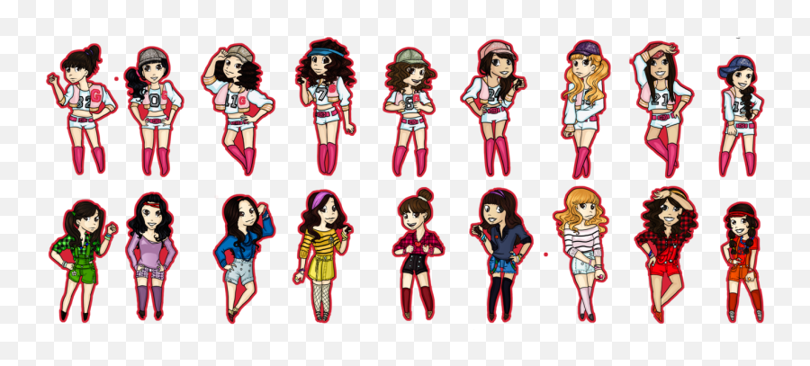 Snsd Png Cartoon Nevaraprasetya - Girls Generation Chibi,Aku Png