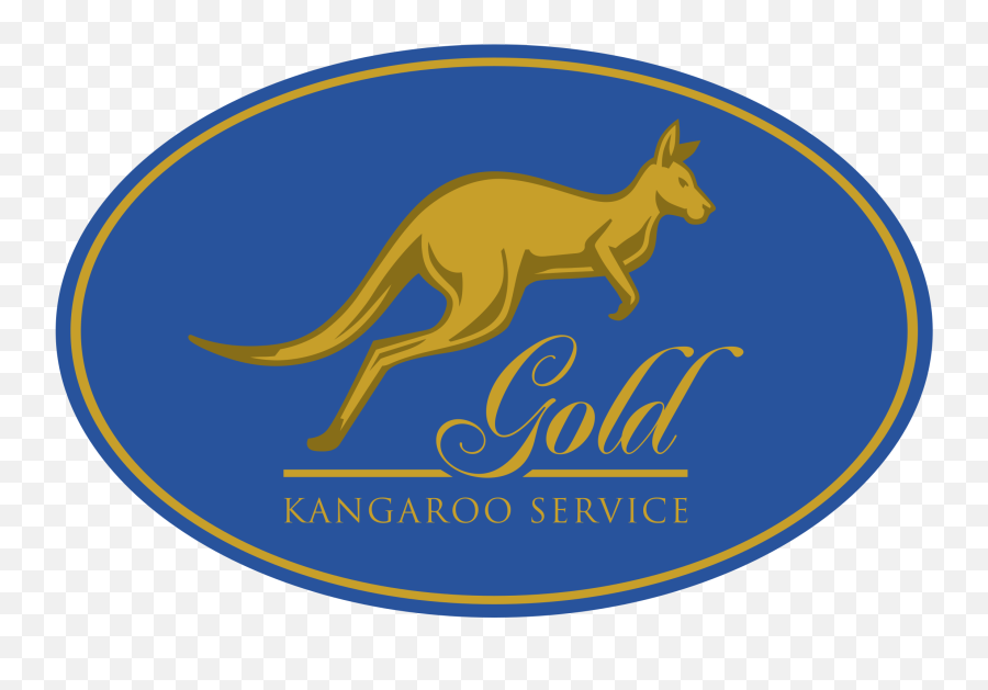 Gold Kangaroo Service Logo Png Transparent U0026 Svg Vector - Kangaroo,Kangaroo Png