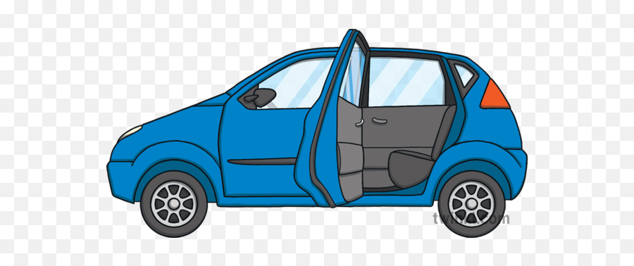 Car Open Back Door Vehicle Transport Seat Eyfs Illustration - Car Illustration With Open Door Png,Car Door Png