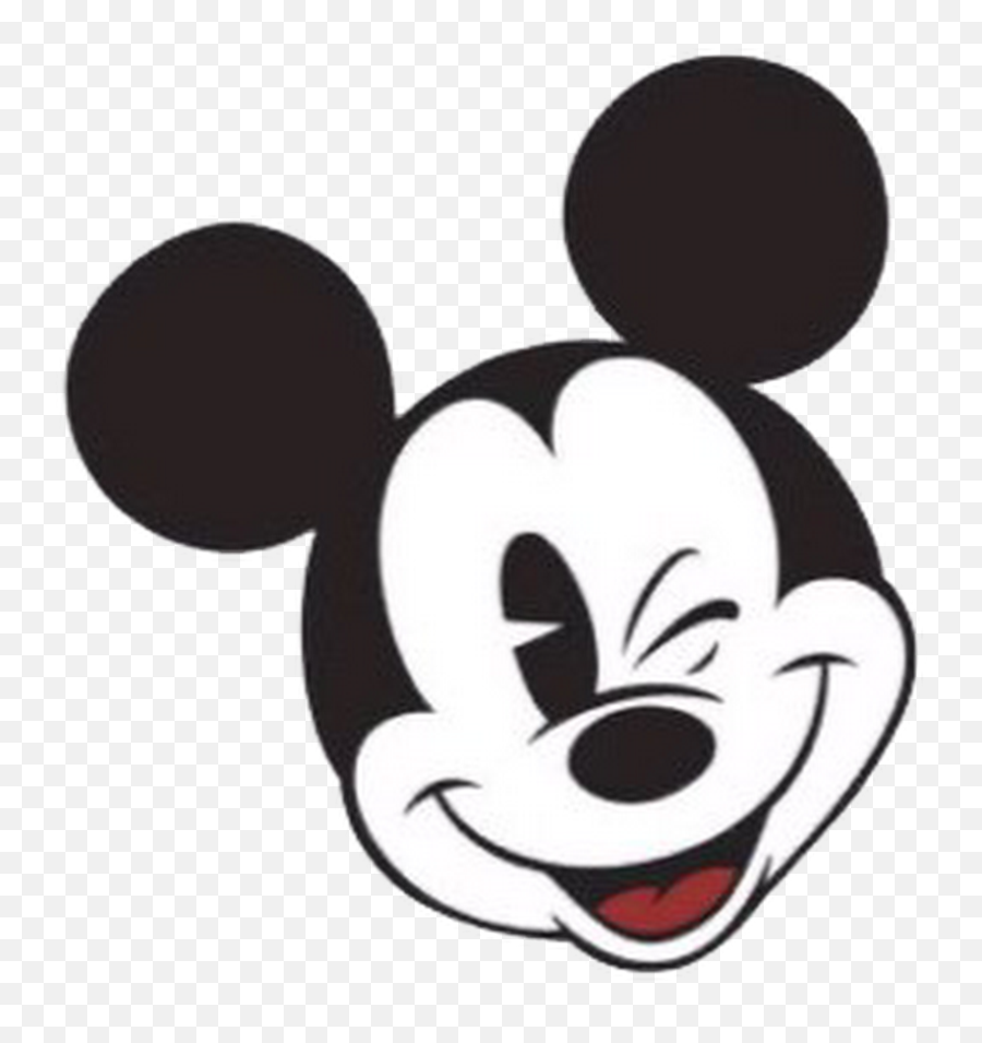 Mickey Mouse Face Vector - Mickey Mouse Face Wink Png,Mickey Mouse Logo Png