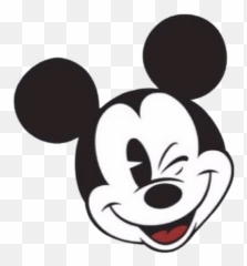 Mickey Mouse Face Vector - Wink png