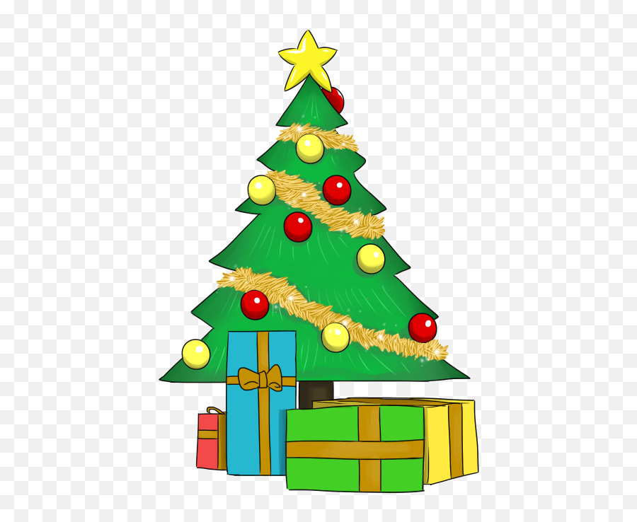 Download Christmas Tree With Presents Clipart - Christmas Clipart Christmas Tree And Presents Png,Tree Clipart Transparent