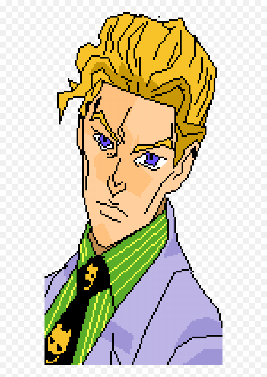 Jojo Bizarre Adventure Yoshikage Kira - Yoshikage Kira Pixel Art Png,Yoshikage Kira Png