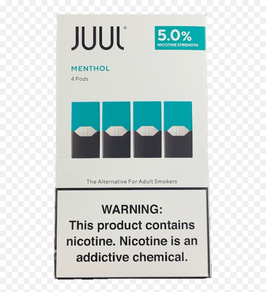 Juul Pods Menthol 5 4 - Pack Pods Juul Tobacco Classic Png,Juul Transparent