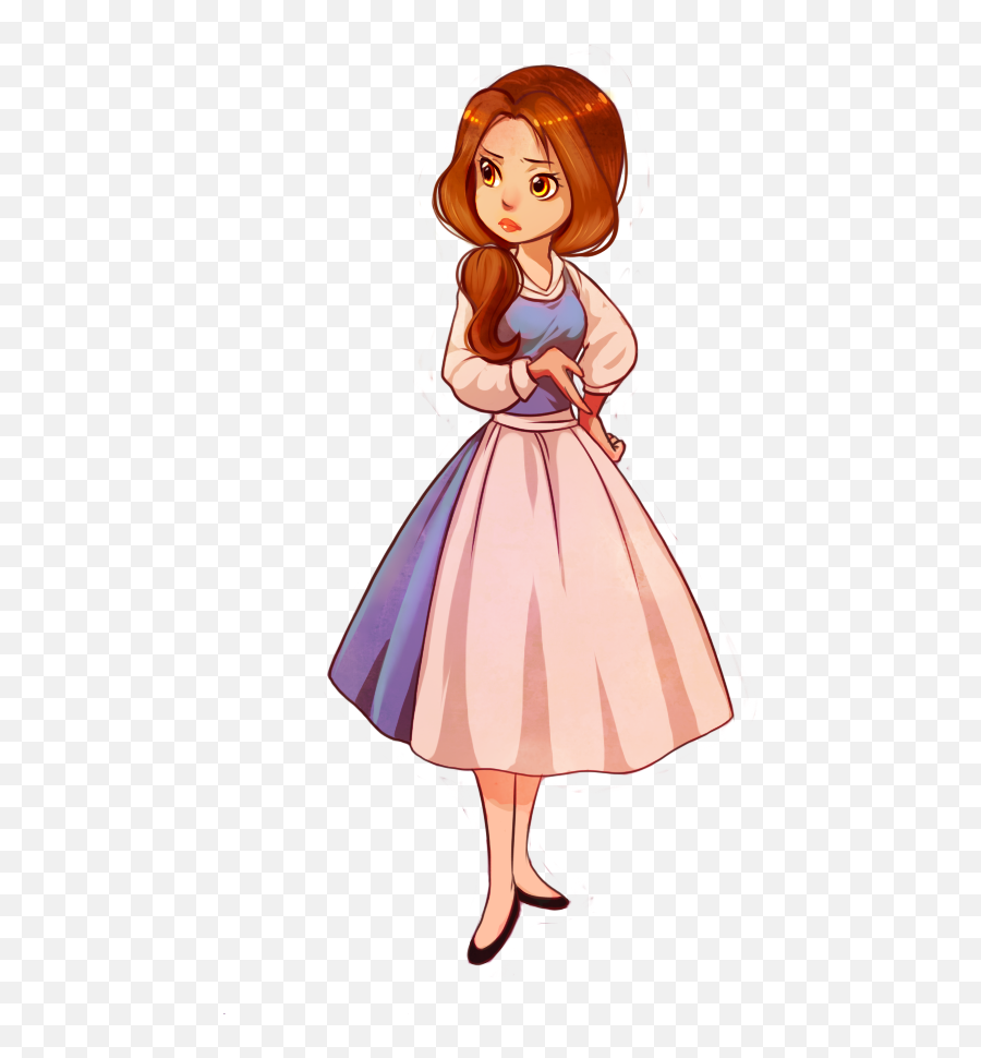 Beauty And The Beast - Cute Drawings Of Belle Full Size Belle Cute Drawing Png,Belle Png