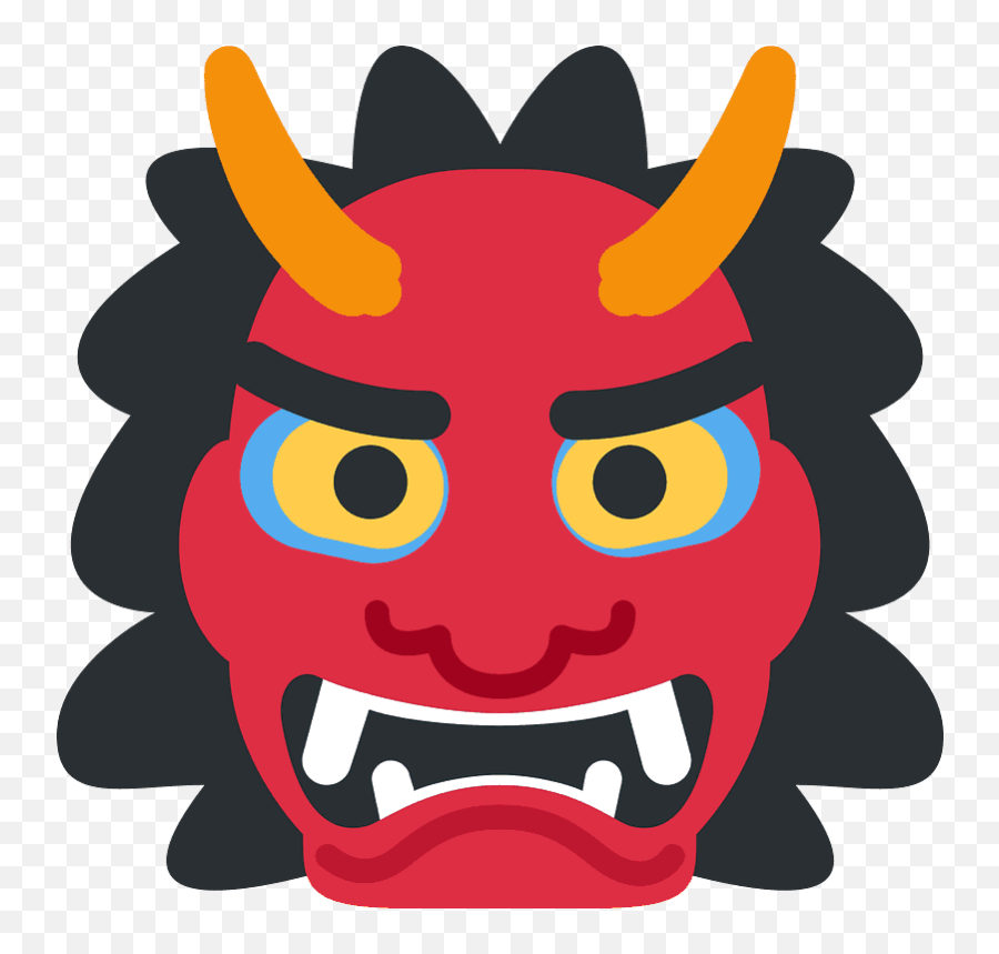 Ogre Emoji Clipart - Japanese Ogre Emoji Png,Ogre Png