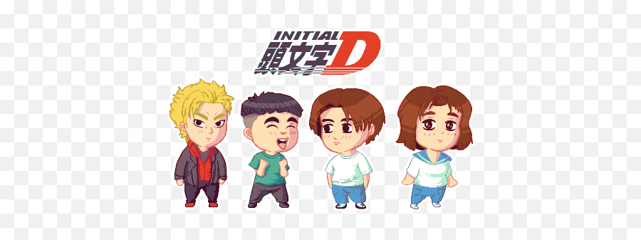 Character Sprites Pixeljoint - Initial D Character Sheet Png,Initial D Png