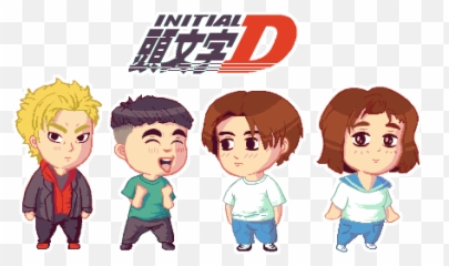 Character Sprites Pixeljoint - Initial D Character Sheet Png,Initial D Png