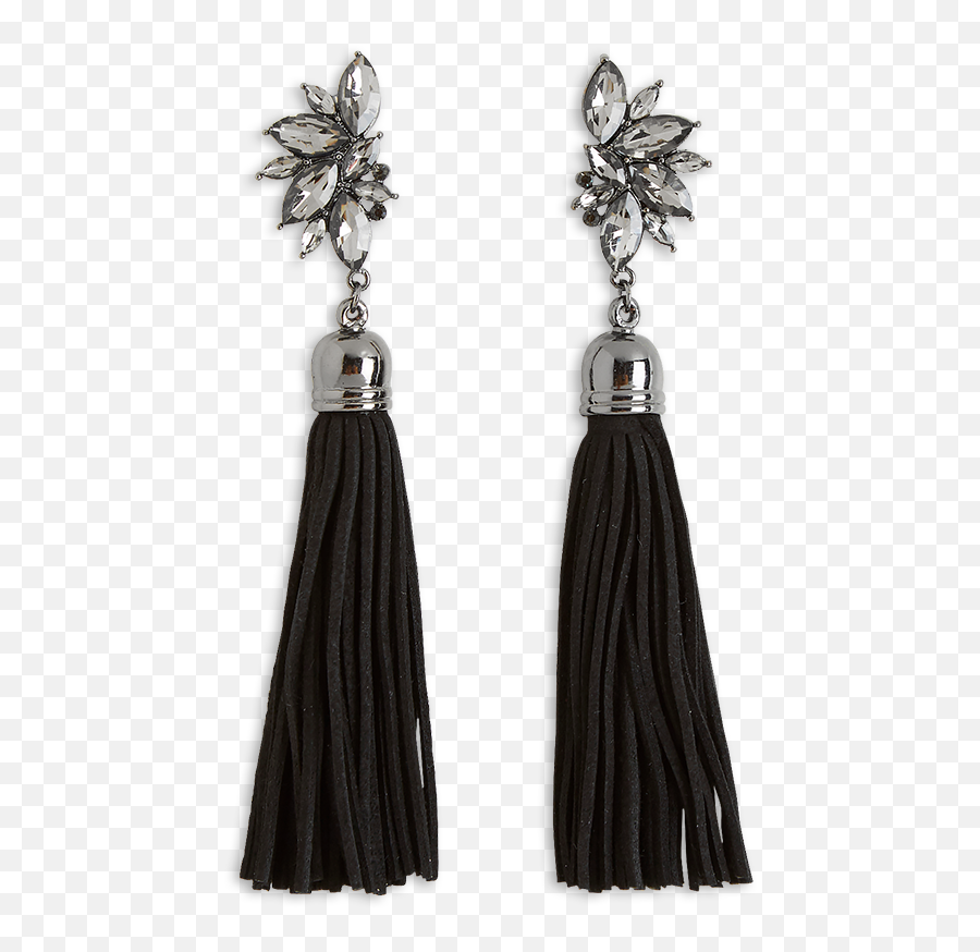 Download Earrings With Tassels Black - Earring Png Image Earrings,Earring Png