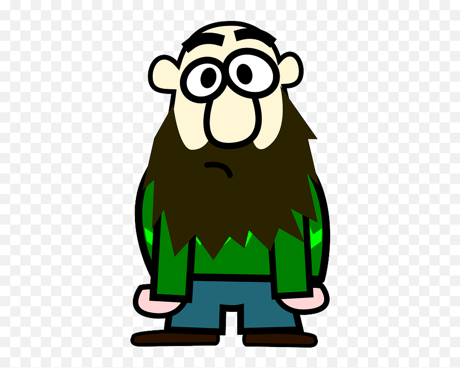 Download Small - Funny Beard Cartoon Man Png,Cartoon Beard Png - free  transparent png images 