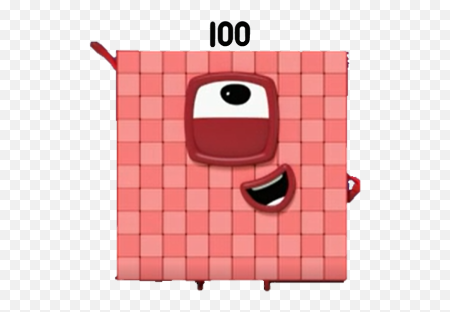 One Hundred - Numberblocks 1 10 100 1000 Png,100 Png