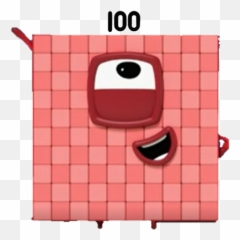 One Hundred - Numberblocks 1 10 100 1000 png