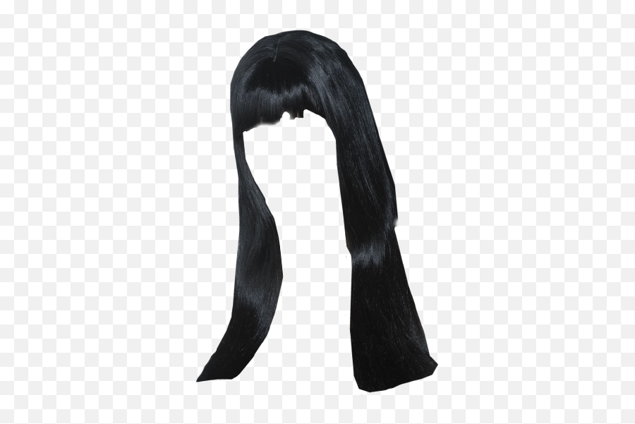 Black Wig - Black Transparent Wig Png,Transparent Wig