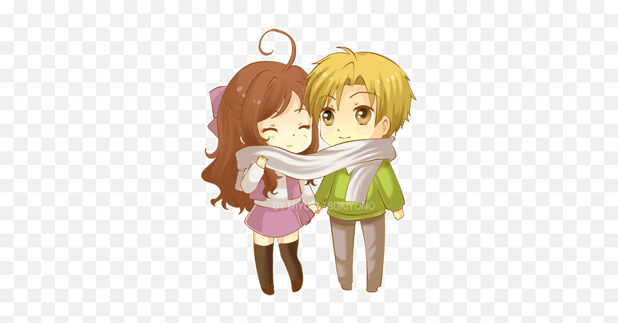 Gambar Anime Couple Chibi Png Image - Anime Kawaii Couple Chibi,Anime Couple Png