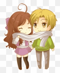 Gambar Anime Couple Chibi Png Image - Kawaii