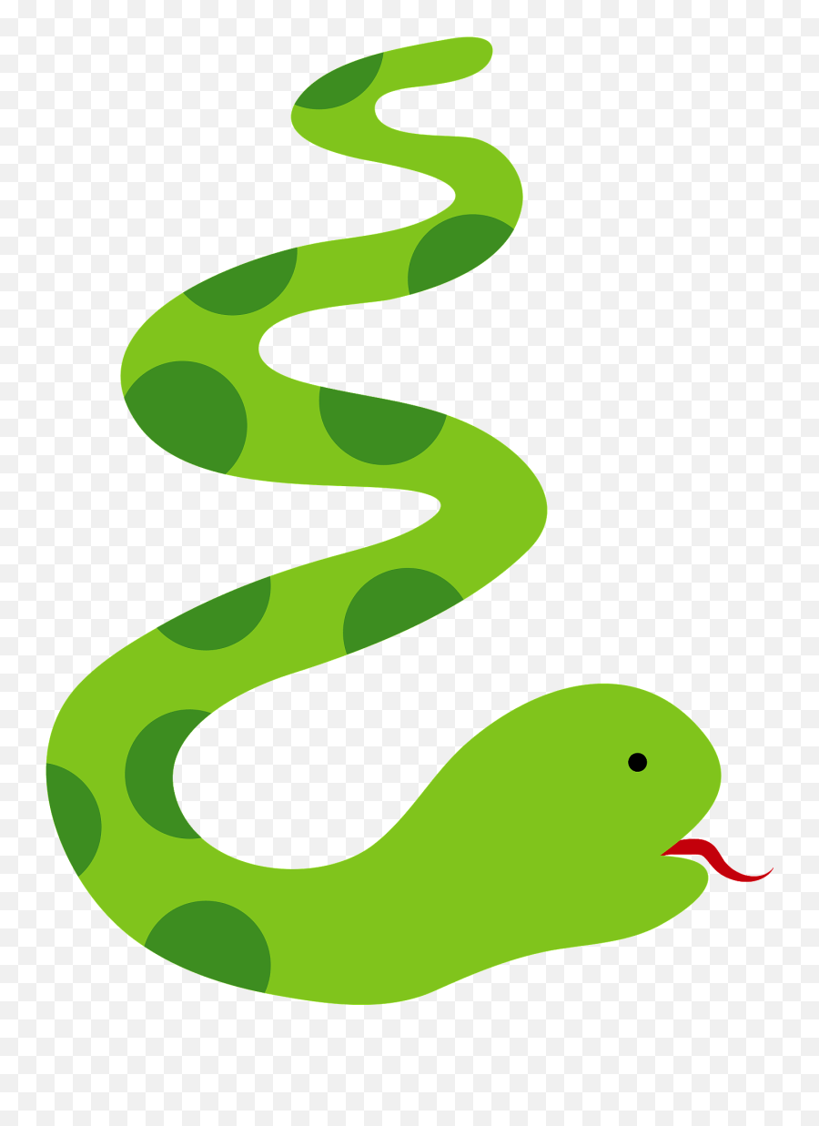 Long Green Snake Clipart - Snake Png,Snake Transparent