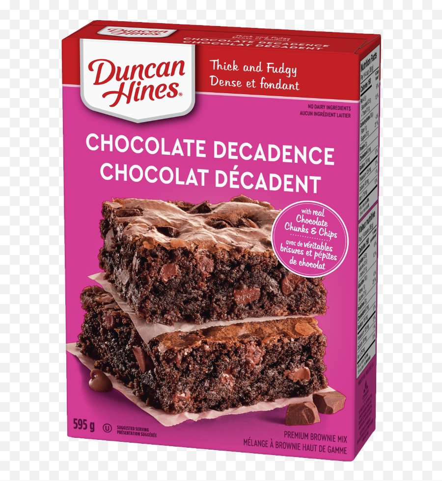Brownies - Duncan Hines Triple Chocolate Brownie Mix Png,Brownies Png