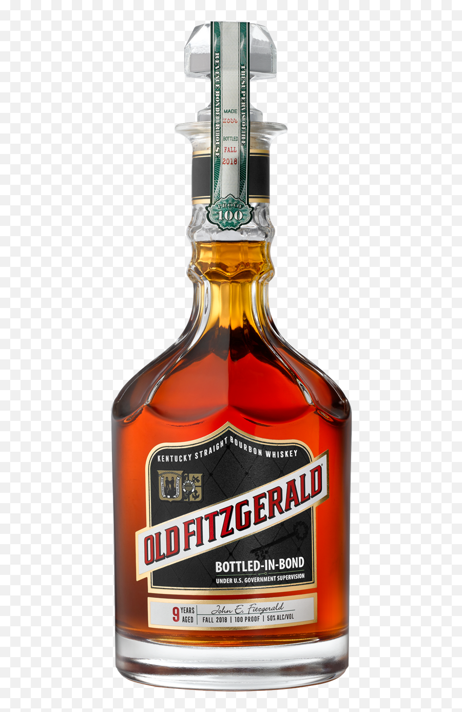 Old Fitzgerald 9 Year Bottled In - Old Fitzgerald Bottled In Bond Png,Whiskey Bottle Png