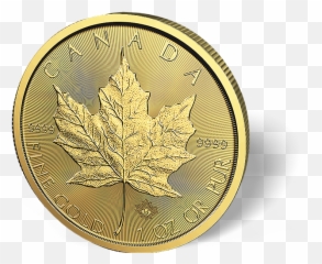 Download 1 Oz Canadian Gold Maple Leaf Coins - Solid png