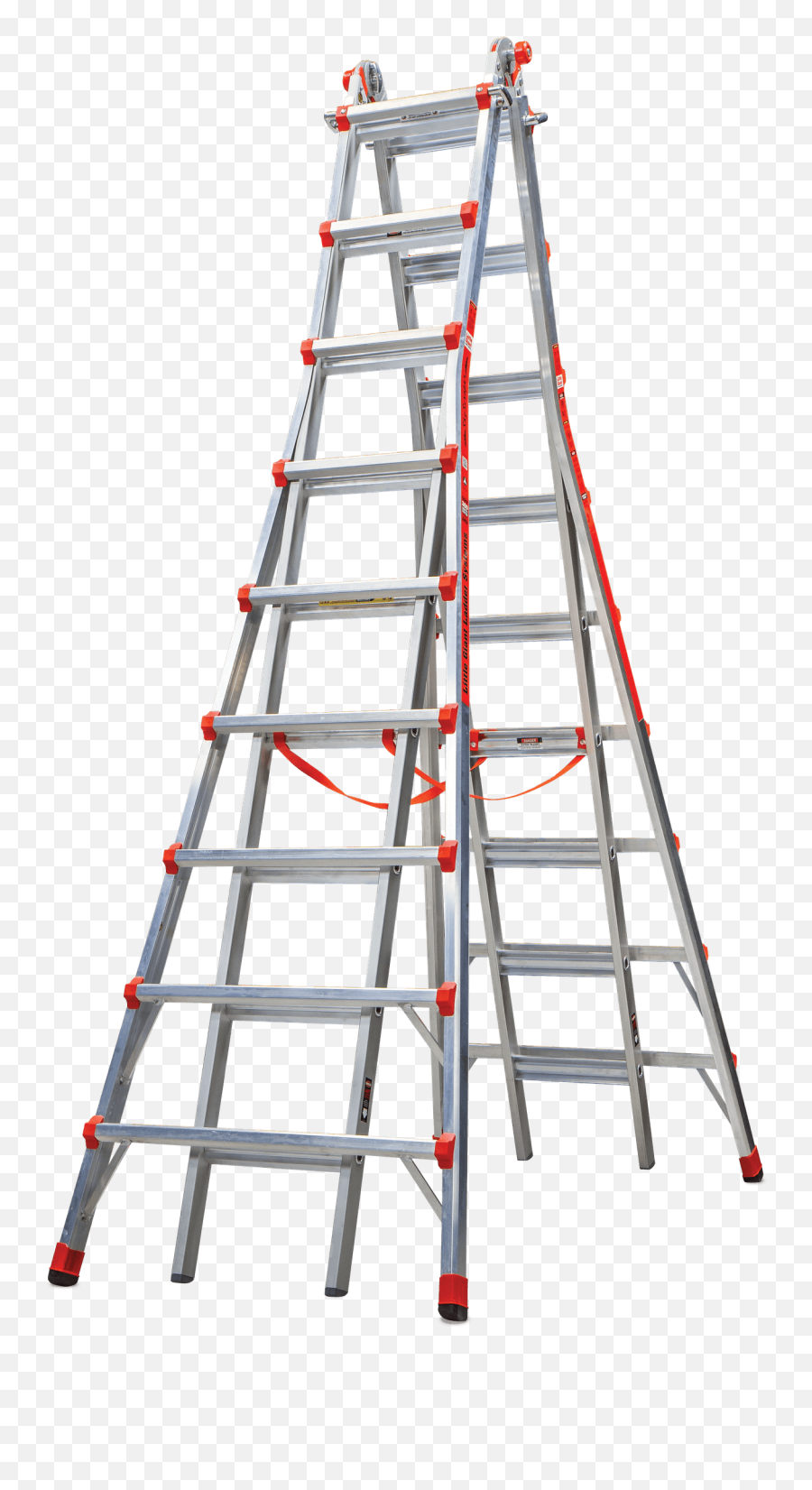 Skyscraper 17 - Ft Aluminum Type 1a 300 Lbs Capacity Telescoping Step Ladder 17 Ft Ladder Png,Ladder Png
