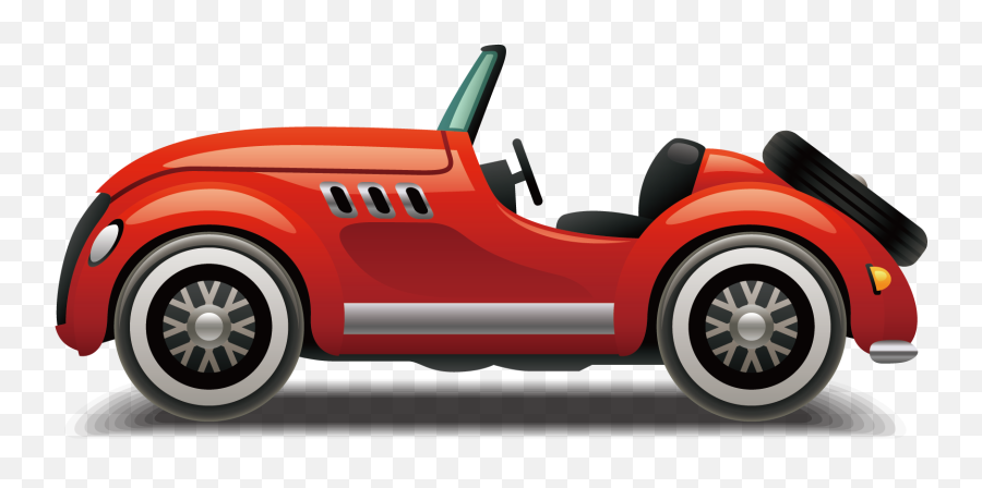 Download Open - Top Car Sports Vector Design Automotive Cartoon Car With Top Open Png,Car Vector Png