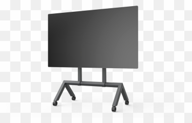 Black Rolling Tv Stand Png Transparent - One For All Tv Stand,Tv Stand Png