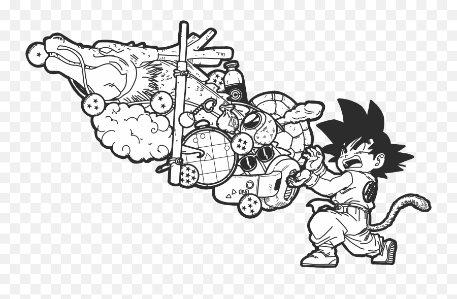Dorjan Jack - Draw Goku Doing Kamehameha Png,Kamehameha Png