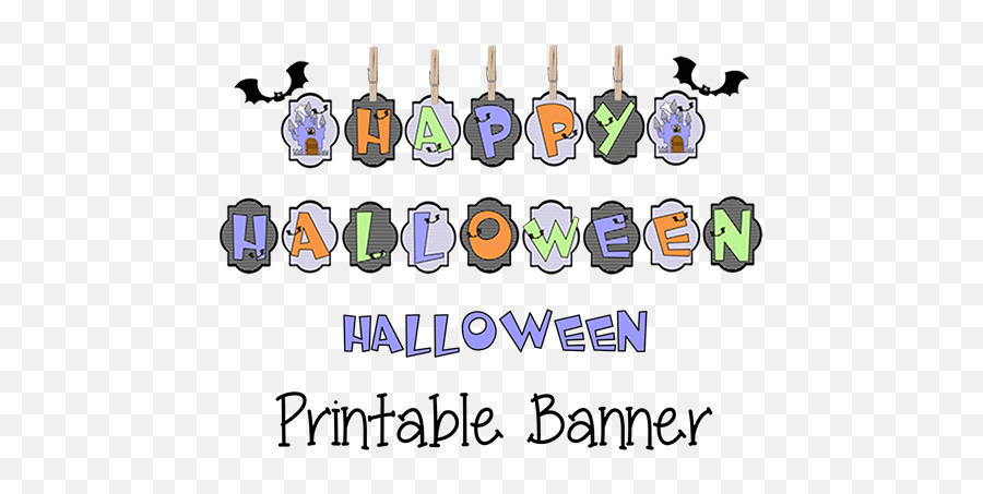Printable Halloween Banner - Vertical Png,Halloween Banner Png