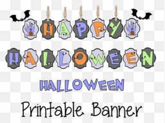 Printable Halloween Banner - Vertical png