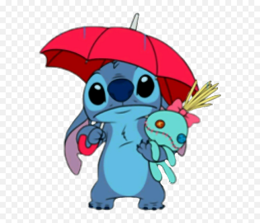 Stitch Holding An Umbrella Clipart - Full Size Clipart Stitch Holding An Umbrella Png,Lluvia Png