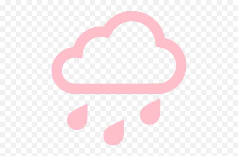 Pink Rain Icon - Pink Rain Icon Png,Weather Icon Key