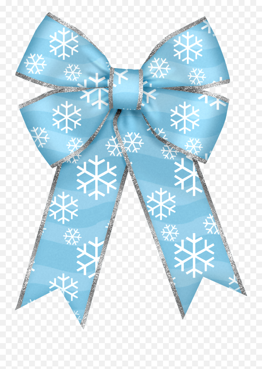 Bow With Snowflakes Png Clipart Christmas