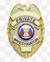 Home - AO Investigations Private Investigator Detective Badge Wallet png