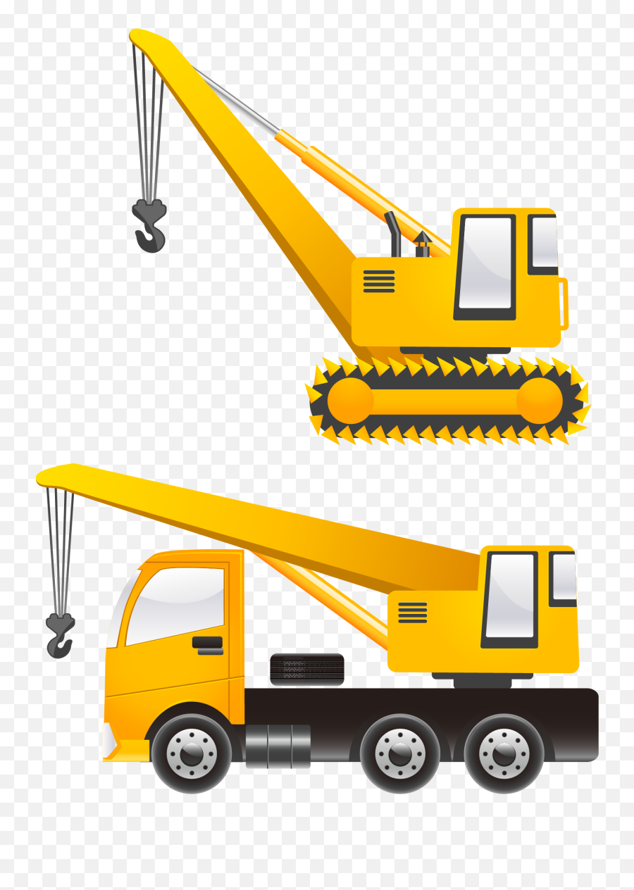 Cartoon Heavy Vector Transprent Png Crane