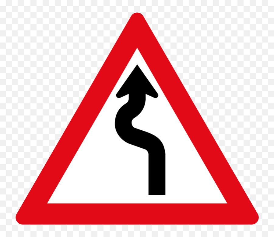 Clipart Road Winding - Road Signs Winding Road Png,Winding Road Icon