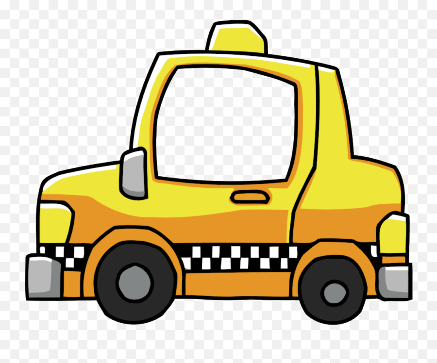 Download Hd Scribblenauts Wiki - Transparent Background Taxi Cab Clipart Png,Taxi Cab Png