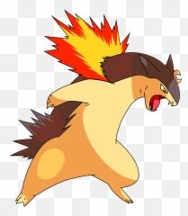 Pokemon 2157 Shiny Typhlosion Pokedex - Pokemon Typhlosion Png,Cyndaquil Png