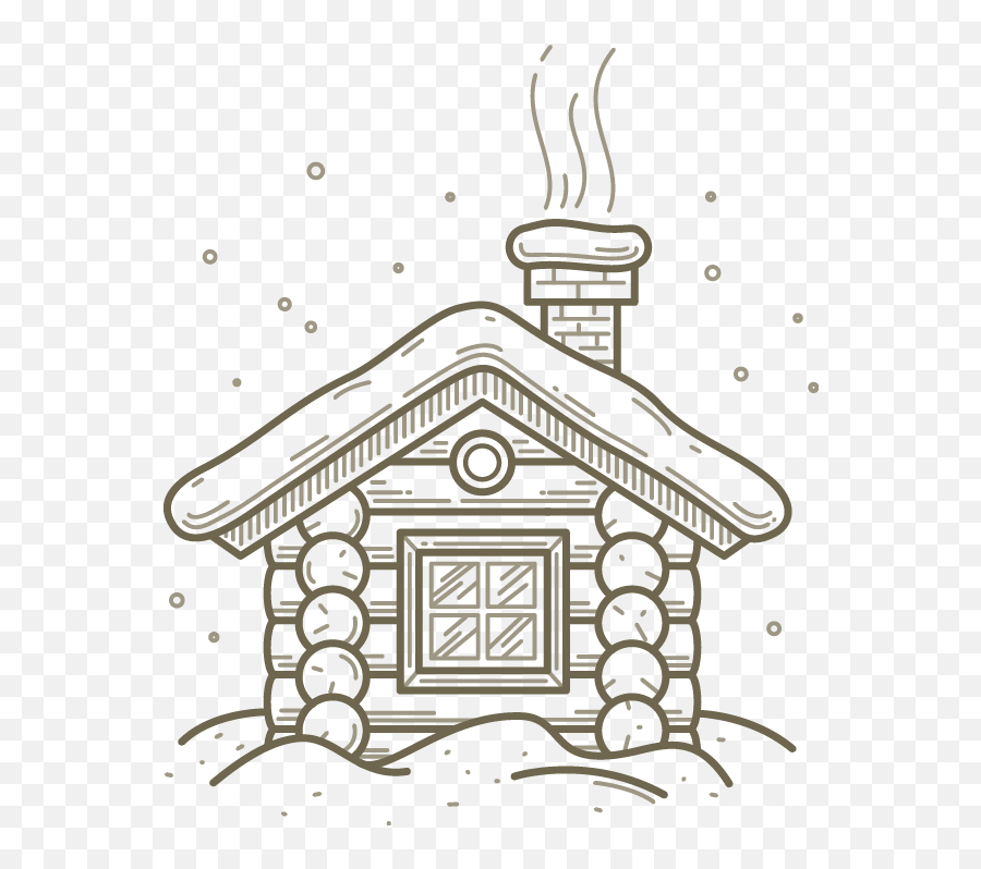Line Art Hand - House With Chimney Drawing Png,Hand Drawing Png
