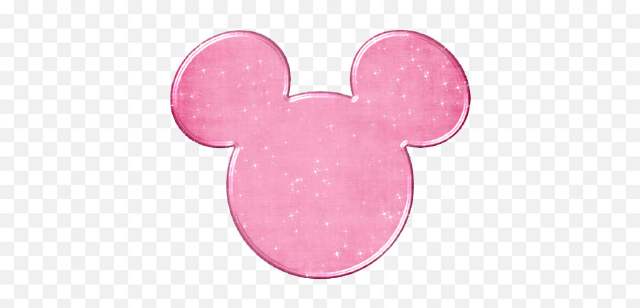 Silueta De Mickey Mouse Png Picture - Pink Glitter Mickey Mouse,Mickey Mouse Ears Png