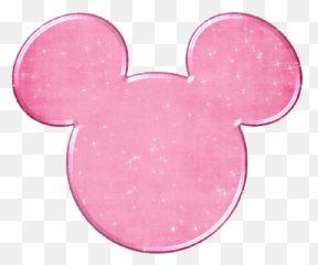 Silueta De Mickey Mouse Png Picture - Pink Glitter